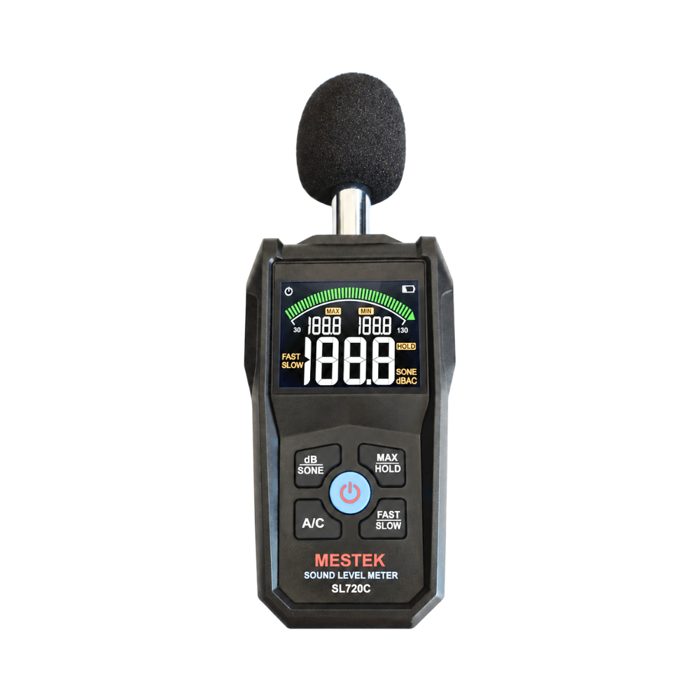 Sonometru digital 30-130dB, LCD, Ponderare A C, MESTEK SL720C