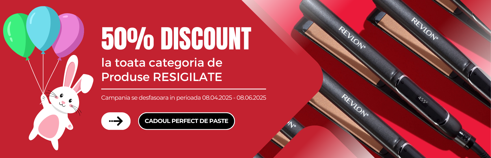 50% DISCOUNT LA TOATA CATEGORIA DE RESIGILATE