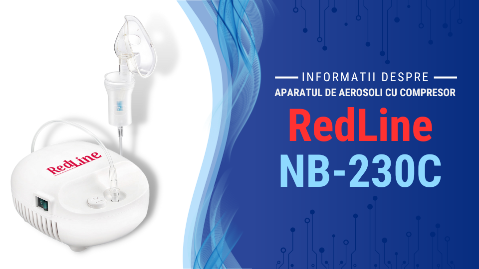 Informatii despre aparatul de aerosoli cu compresor RedLine NB-230C