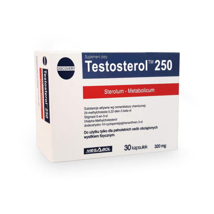 Pachet Megabol Biosterol 750 mg, 60 cps plus Testosterol 250, 60 cps, stimulare testosteron si hormon de crestere, inhibare estrogen [4]