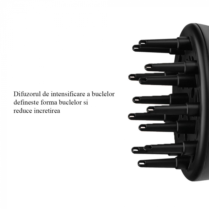 Uscator de par Revlon Airflow Control RVDR5320E, concentrator incorporat cu rotire la 90 grade, difuzor pentru volum, 2 viteze, 3 trepte de temperatura, Rosu [6]