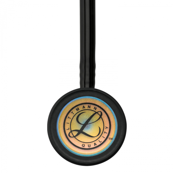 Stetoscop 3M Littmann Classic III 5870, utilizare adulti si copii, Negru/Curcubeu [5]