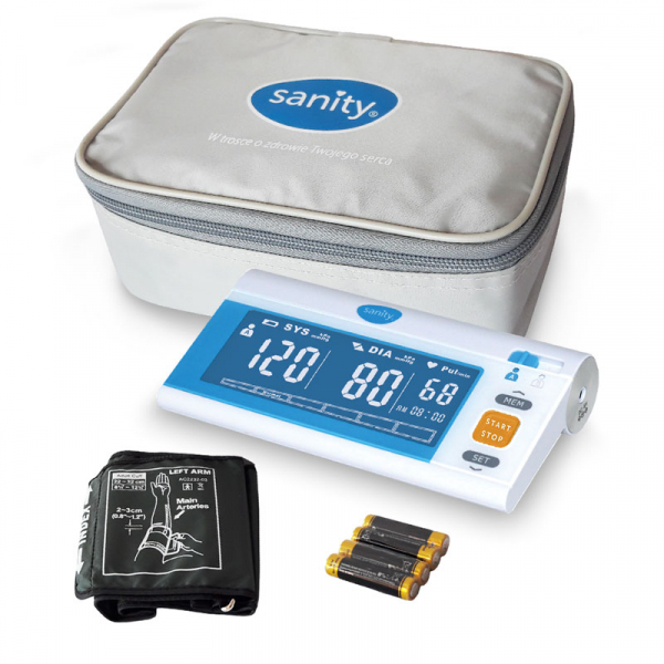 Tensiometru de brat Sanity Senior, 120 seturi de memorie, tehnologie FDS, produs validat clinic [4]