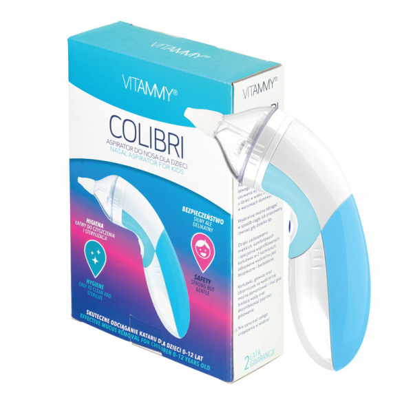 Aspirator nazal electric VITAMMY Colibri, 2 varfuri de silicon, pentru copii 0 - 12 ani, Model #NS14 [5]