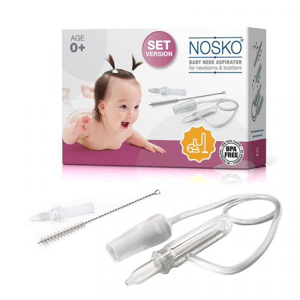 Aspirator nazal Nosko Set pentru bebelusi si copii [2]