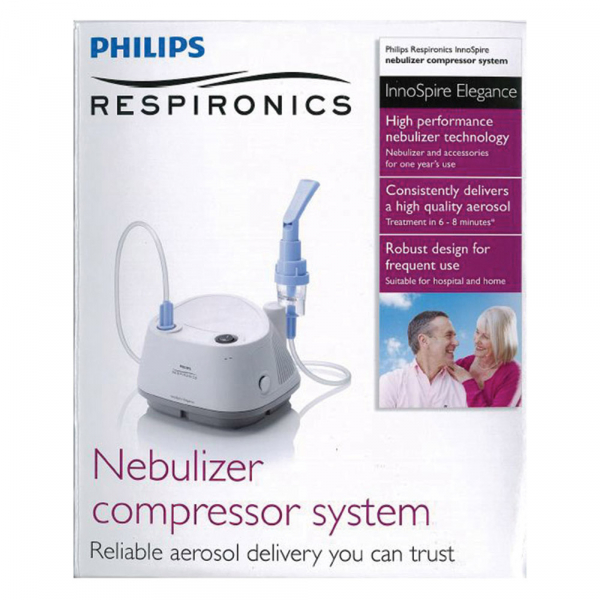 Aparat aerosoli cu compresor Philips Respironics InnoSpire Elegance,  MMAD 2.90 μm, Operare Continua, Sistem Active Venturi [3]