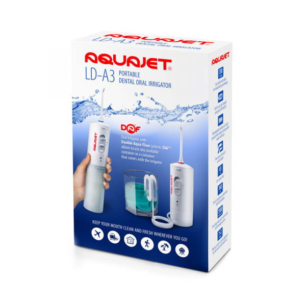 Irigator bucal Little Doctor Aquajet LD A3 pentru adulti, profesional, 1500 impulsuri/min, 2 duze, alb [4]
