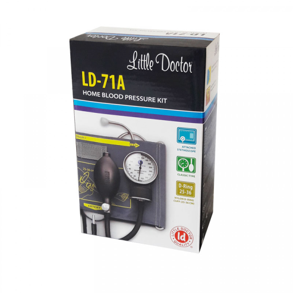 Tensiometru mecanic Little Doctor LD 71A, profesional, stetoscop atasat, manometru din metal [2]
