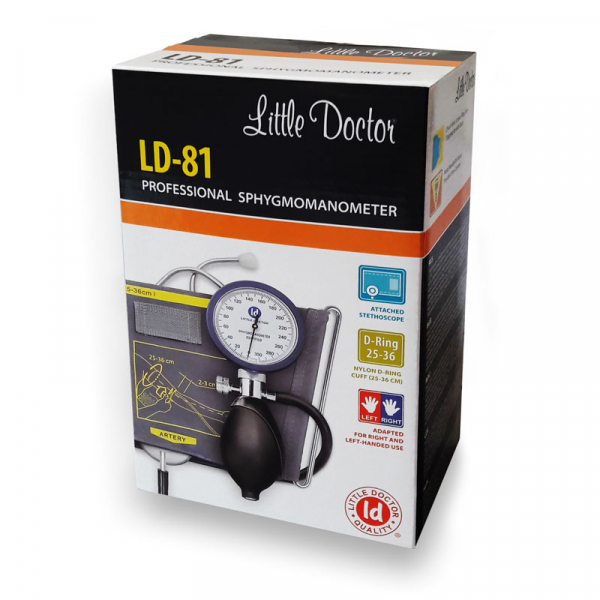 Tensiometru mecanic Little Doctor LD 81, stetoscop inclus, Manometru mare, Spatiu pentru stetoscop, Utilizare stanga-dreapta [2]