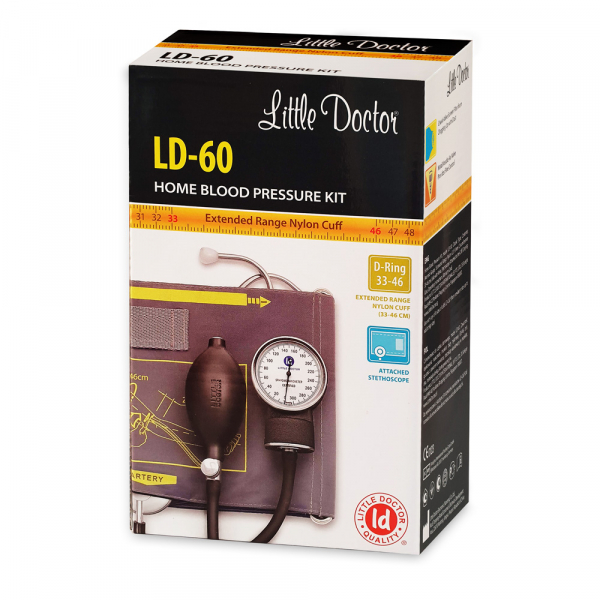 Tensiometru mecanic Little Doctor LD 60, stetoscop atasat, manseta 33-46 cm, manometru din metal [3]
