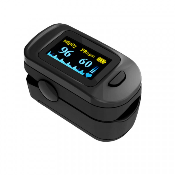 Pulsoximetru RedLine FS20C, negru, indica nivelul de saturatie a oxigenului, masoara rata pulsului [3]