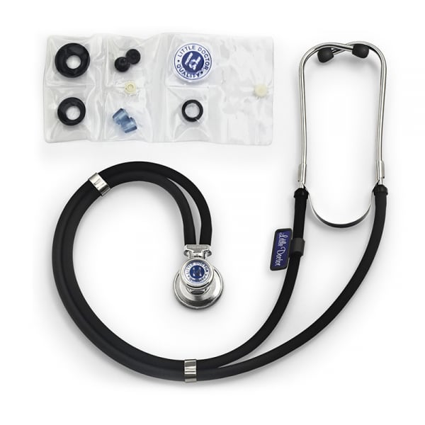 Stetoscop Little Doctor LD Special, 2 tuburi, lungime tub 72cm, Negru/Inox [2]