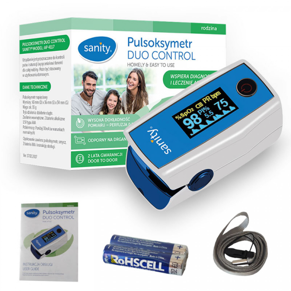 Pulsoximetru Sanity Duo Control, copii 3 ani + si adulti, masoara nivelul de saturatie a oxigenului si rata pulsului, Ecran OLED [4]