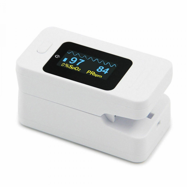 Pulsoximetru Contec CMS50D4, indica nivelul de saturatie a oxigenului din sange, masoara rata pulsului, Alb [3]