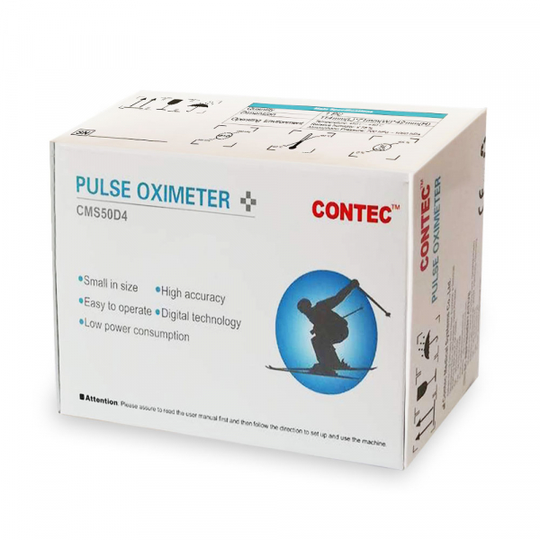 Pulsoximetru Contec CMS50D4, indica nivelul de saturatie a oxigenului din sange, masoara rata pulsului, Alb [5]