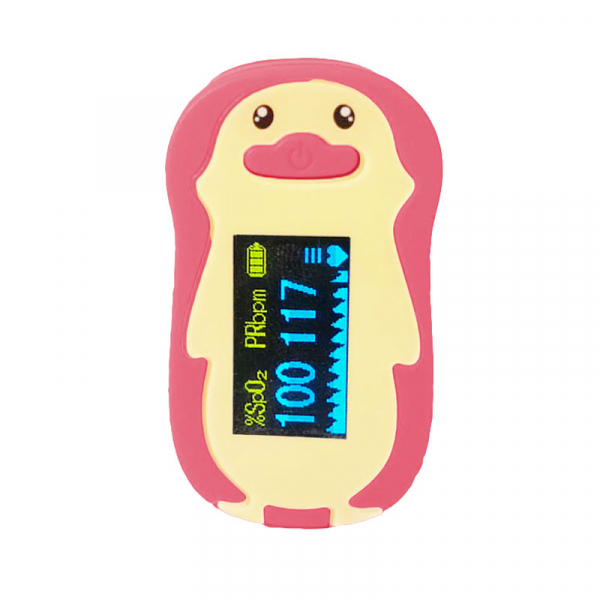 Pulsoximetru RedLine FS20P, pentru copii 2-12 ani, roz, Indica nivelul de saturatie a oxigenului din sange, Masoara rata pulsului [2]