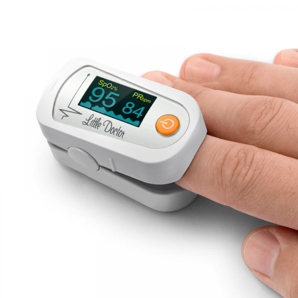 Pulsoximetru Little Doctor MD300C23, indica nivelul de saturatie a oxigenului din sange, masoara rata pulsului [3]