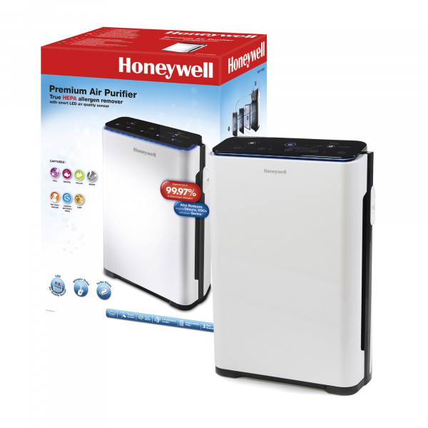 Purificator de aer Honeywell HPA710 True cu filtru HEPA, 5 moduri de purificare, cronometru electronic, Alb [2]