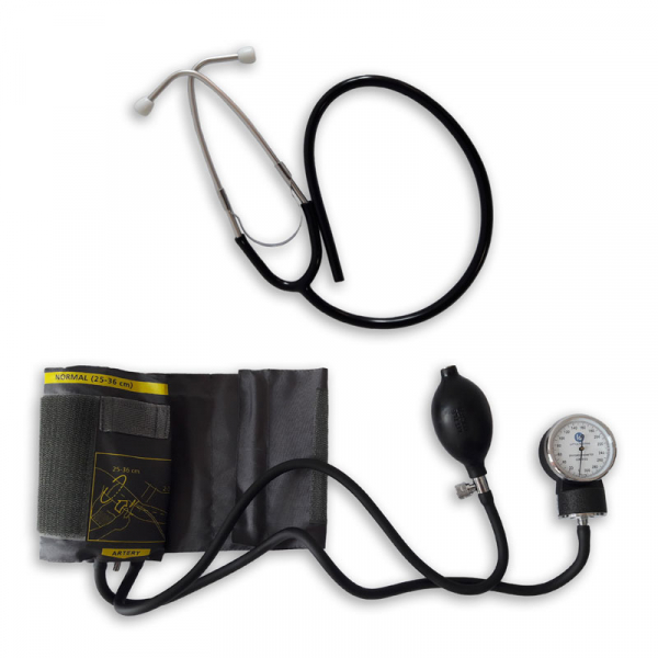 Tensiometru mecanic Little Doctor LD 71A, profesional, stetoscop atasat, manometru din metal [5]