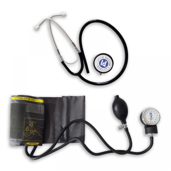 Tensiometru mecanic Little Doctor LD 71 profesional, stetoscop inclus, manometru din metal, husa de transport [3]