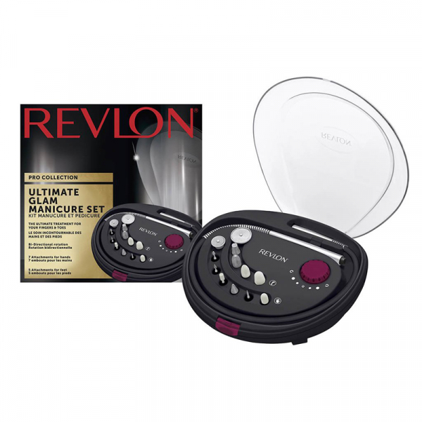 Set manichiura-pedichiura freza electrica REVLON Pro Collection Ultimate Glam RVSP3526E, Negru [2]