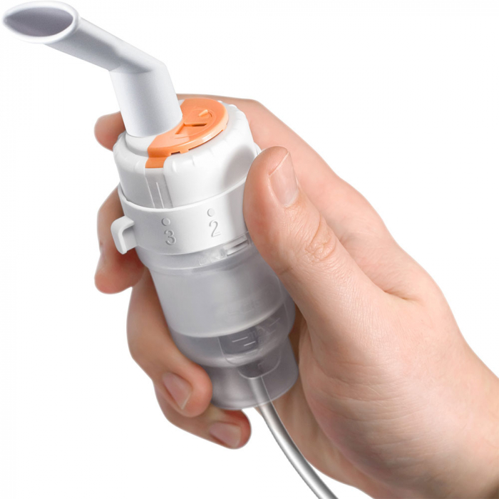 Aparat aerosoli Little Doctor LD-220mC, nebulizator cu compresor, design compact, 3 moduri de nebulizare, masca bebelusi, copii si adulti, Alb [3]