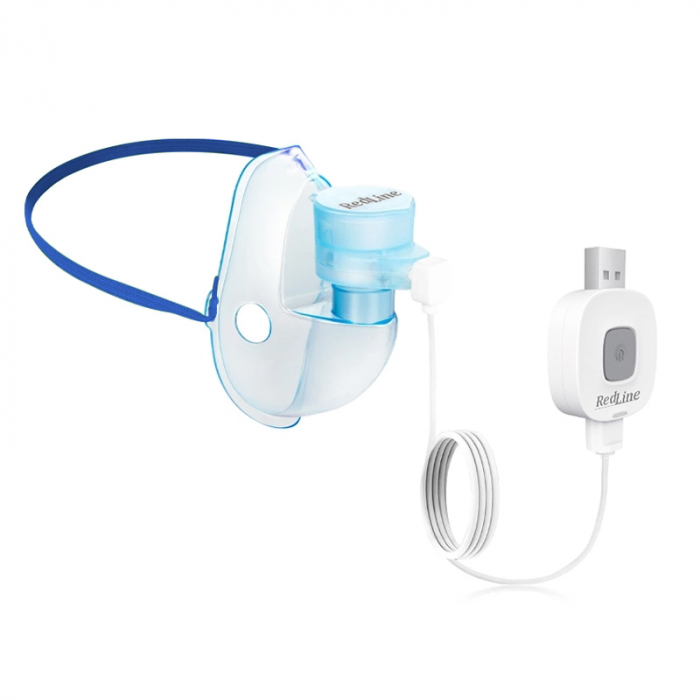 Aparat aerosoli portabil RedLine IQ M200, nebulizator ultrasonic, tehnologie MESH, masca bebelusi, copii si adulti, silentios [2]