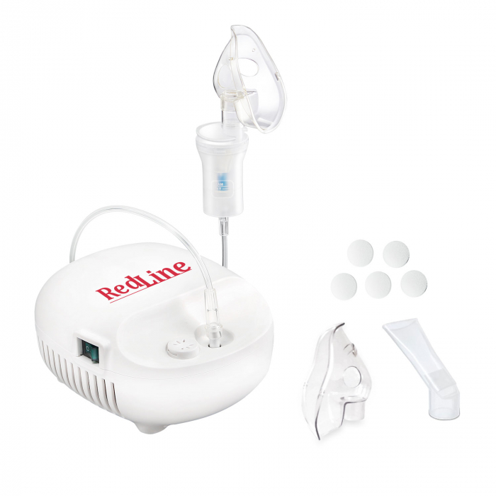 Aparat aerosoli RedLine NB-230C, masca copii si adulti, particule 3 microni, nebulizator inhalator cu compresor [4]