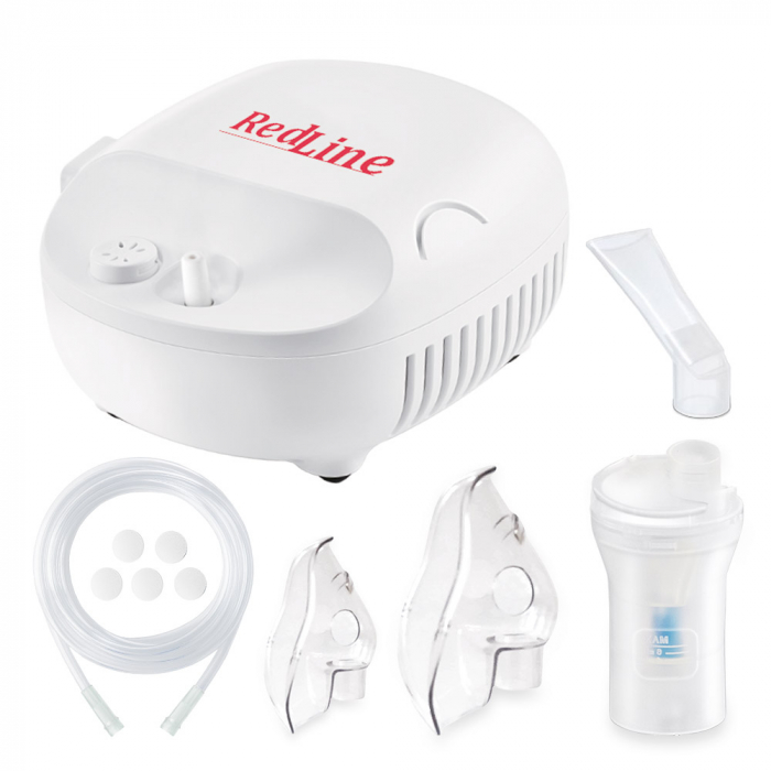 Aparat aerosoli RedLine NB-230C, masca copii si adulti, particule 3 microni, nebulizator inhalator cu compresor [2]