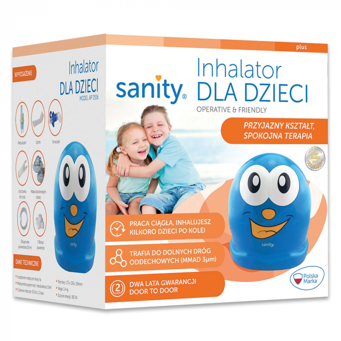 Aparat aerosoli Sanity Inhaler Kids, nebulizator cu compresor pentru copii [5]