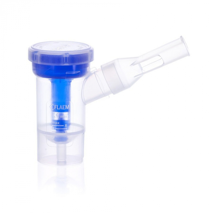 Aparat aerosoli VITAMMY Microfine+ by Flaem, nebulizator cu compresor, utilizare profesionala, masca copii si adulti SoftTouch, fara ftalati si BPA, MMAD 4,48 μm, Alb [6]