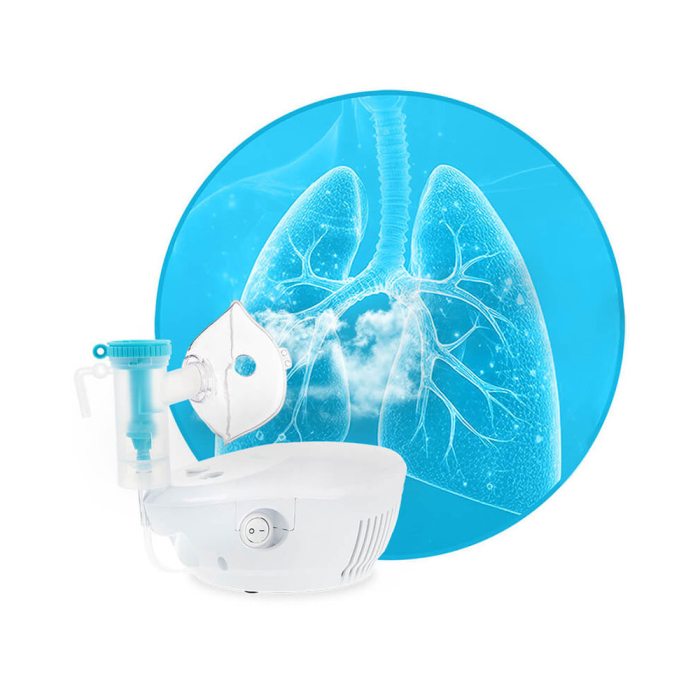 Aparat de aerosoli Vitammy eNEB, nebulizator cu compresor, 3 moduri de nebulizare, 3 masti, piesa bucala, furtun de 1.6 m, 5 filtre aer, oprire automata [8]