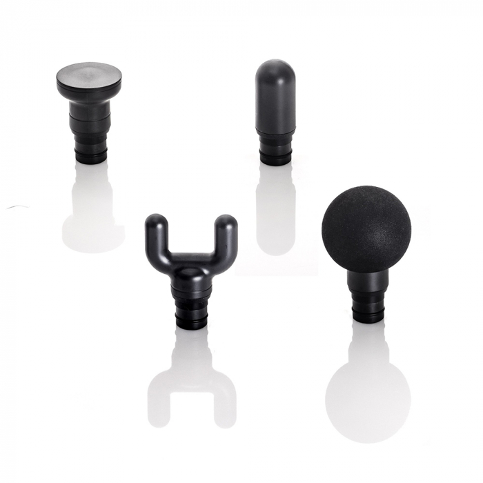 Aparat de masaj ergonomic tip pistol Vitammy Body 6, portabil, 4 capete de masaj, 5 trepte de viteza, baterie litiu-ion, USB-C, Negru [6]