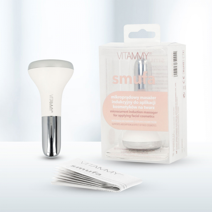 Aparat de masaj facial multifunctional Vitammy Smufa, pentru curatare, hidratare, hranire, lifting si efect anti-imbatranire, tehnologie cu microcurent, activare prin atingere [9]