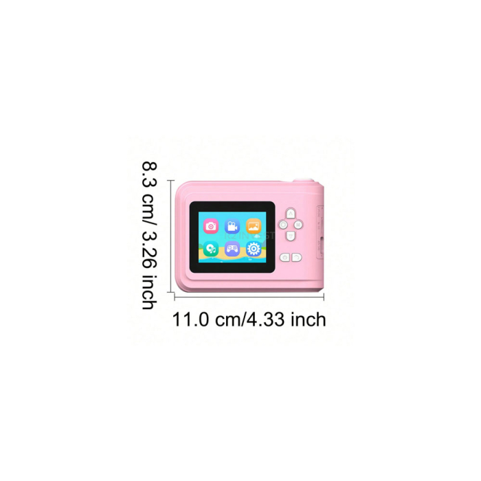 Aparat foto instant pentru copii RedLine S7 Pink, foto si video 1080P, printare instant alb-negru, ecran 2.4 inch, zoom 2X-6X, filtre si rame, jocuri integrate, card SD, cablu type-C, portabil, Roz [3]