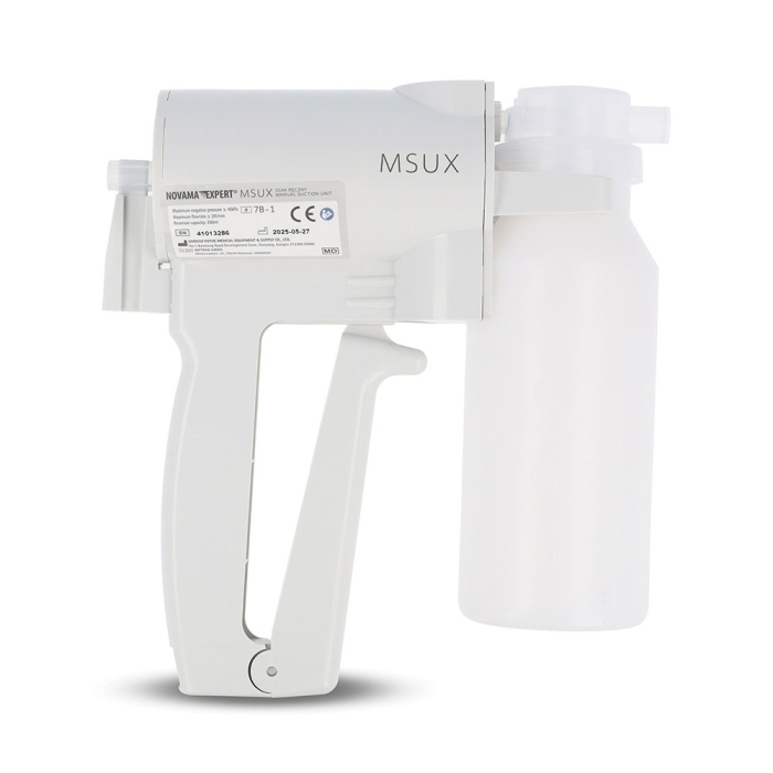 Aspirator medical manual tip pistol Novama Expert MSUX 7B-1, portabil, 3 tuburi de aspiratie diferite, 200 ml, fara alimentare, husa inclusa [3]