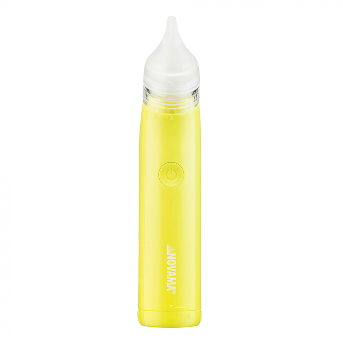 Aspirator nazal electric Novama Pingo Spark, pentru copii 0-12 ani, 2 varfuri silicon, iluminare LED, cu baterii, Verde lime [2]