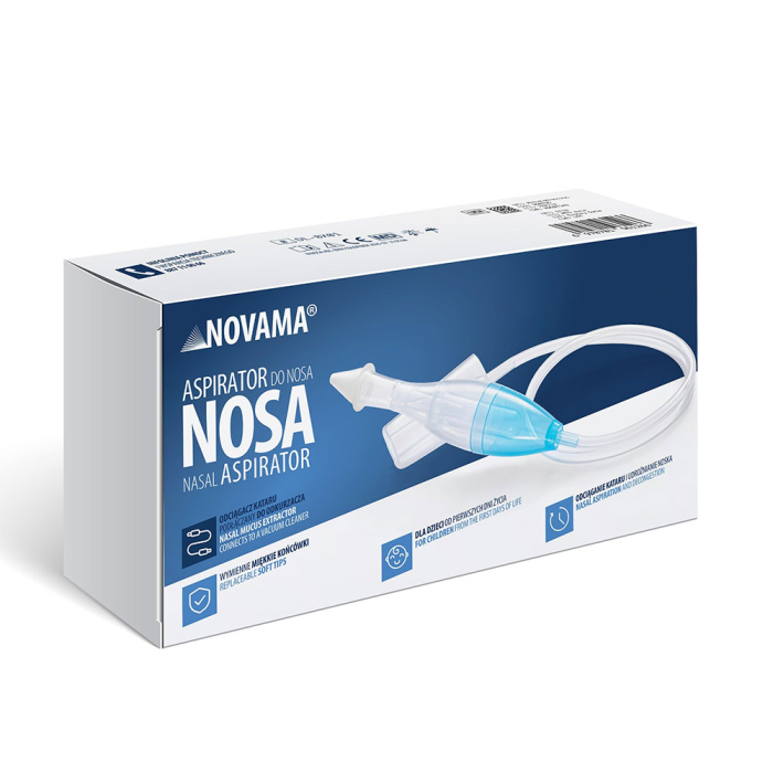 Aspirator nazal Novama Nosa, cu conectare la aspiratorul de uz casnic, varf moale, pentru copii din prima zi de viata, periuta din nylon pentru curatare [5]