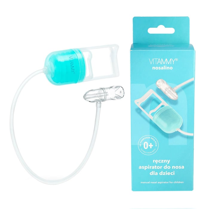 Aspirator nazal Vitammy Nosalino, cu pompa manuala, pentru bebelusi si copii, portabil, capacitate mare a recipientului, igienic, fara incarcare [1]