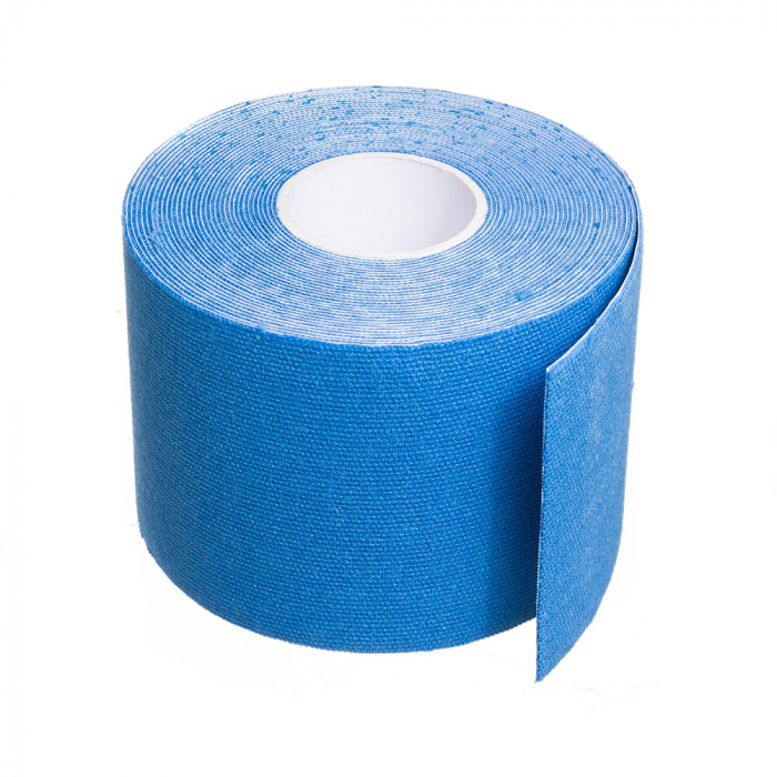 Banda Kinesiologica Novama Kino2, impermeabila, moale si confortabila, fara latex, 5 cm x 5 m, Albastru inchis [2]