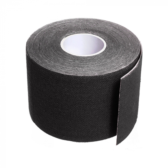 Banda Kinesiologica Novama Kino2, impermeabila, moale si confortabila, fara latex, 5 cm x 5 m, Negru [2]