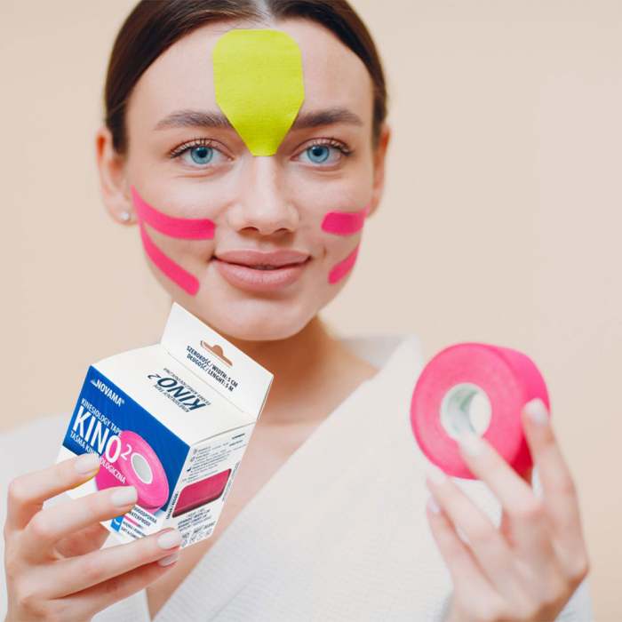 Banda Kinesiologica Novama Kino2, impermeabila, moale si confortabila, fara latex, 5 cm x 5 m, Negru [4]