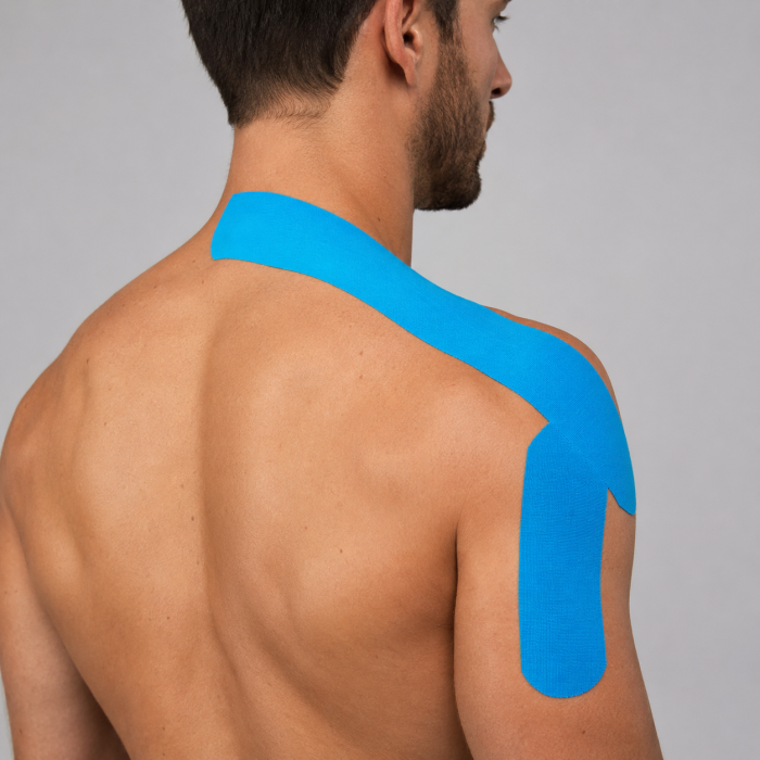 Banda Kinesiologica RedLine Recover Bleu, impermeabila, fara latex, 5 cm x 5 m [9]