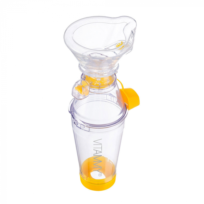 Camera de inhalare Vitammy Tube 2, cu masca pentru copii 1 - 5 ani, capacitate de 198 ml, materiale de calitate si sigure, fara BPA si latex [2]