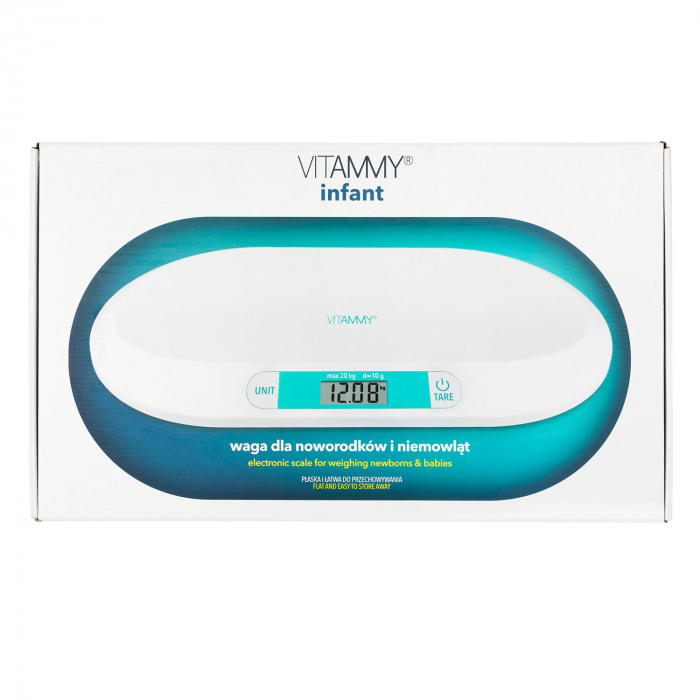 Cantar electronic Vitammy Infant, pentru prematuri, nou-nascuti si bebelusi, Ecran LCD [4]