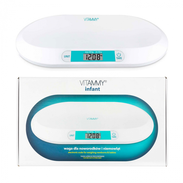 Cantar electronic Vitammy Infant, pentru prematuri, nou-nascuti si bebelusi, Ecran LCD [2]