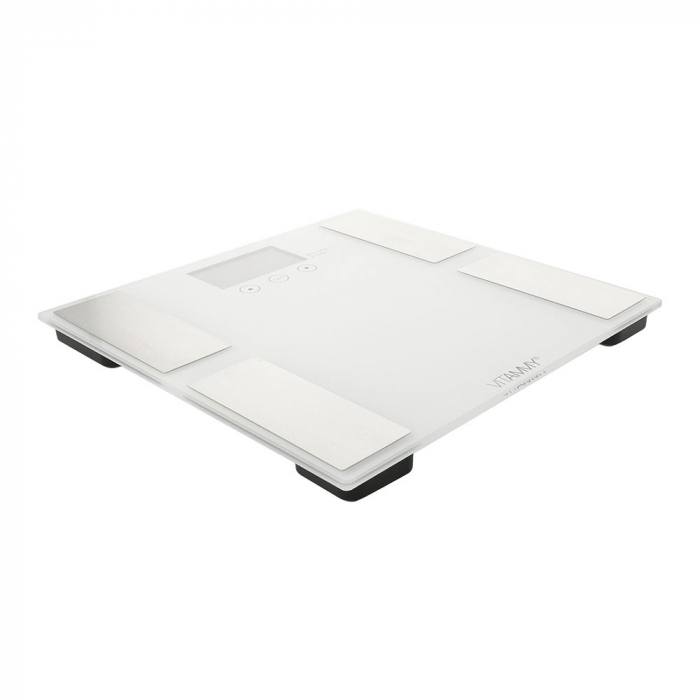 Cantar corporal electronic multifunctional Vitammy Horizon, pentru intreaga familie, analiza corporala completa, 10 utilizatori, greutate maxima 150 kg, Alb [3]
