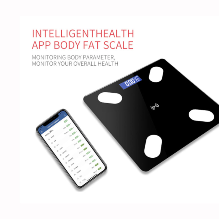 Cantar corporal smart B2017, Bluetooth, din sticla securizata neagra, masurarea si monitorizarea a pana la 8 parametri ai corpului, Bluetooth, pana la 180 kg [3]