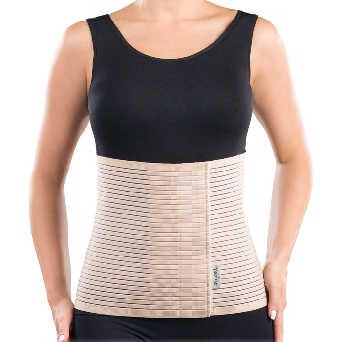Corset abdominal VitalMed, pentru sustinerea zonei toracale si abdominale, din material tesut de tip elastic, inchidere cu scai, circumferinta intre 75 si 95 cm [2]