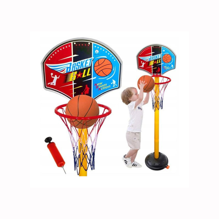 Cos baschet copii reglabil, cu minge, suport stabil, joc interior exterior, 52-115 cm [4]